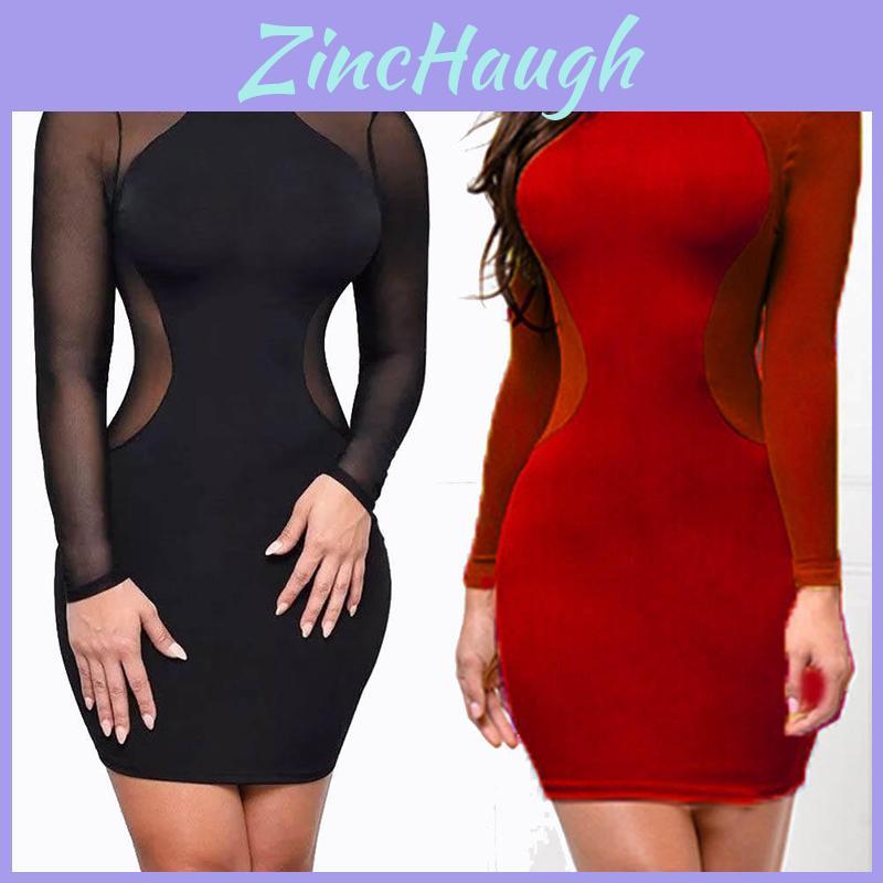 Premium Quality Women Sexy Long Sleeve Bandage Bodycon Evening Cocktail Mini Dress
