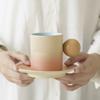 Light Luxury Ceramic Coffee Cup And Saucer Set High Value Cup Household Ceramic Cup Creative Office Water Cup