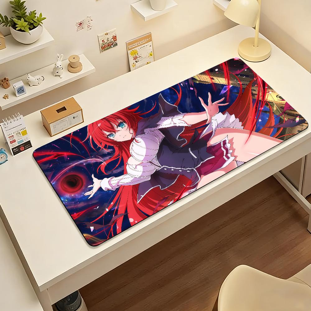 Anime High School Dxd Mouse Pad Xxl Gaming Desk Mat NonSlip Laptop Keyboard Tray Office Pc Custom Black