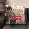 My Love Story YYamadakun Cushion Cover Natural Linen Organic Fabric DoubleSided Printing Breathable Perfect Gift for Decor