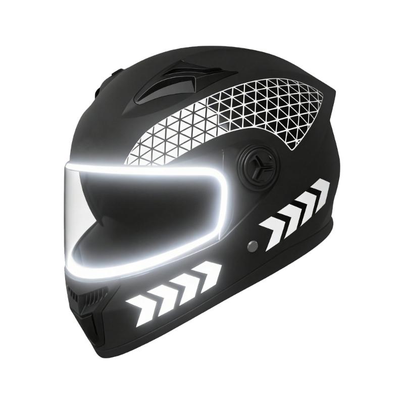 Black Reflective Tape Reflector For Cycling Helmets Improves Safety In Low Light Conditions Adhesive Reflective Sticker