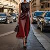 Sleeveless  Boho Dress For Women Casual Loose Fit Summer Sundress Print Dress