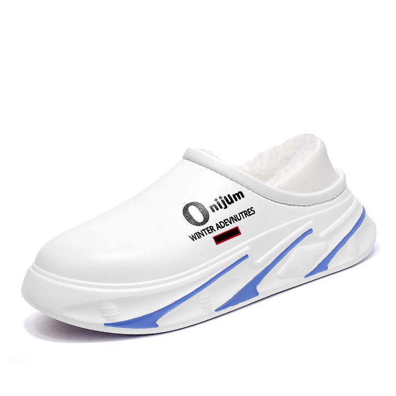 Zimní pánské teplé pantofle Bavlněné pantofle Zateplené paty Venkovní Vnitřní Teplé boty Pánské Domácí Ložnicové Plyšové Teplé pantofle 38-45