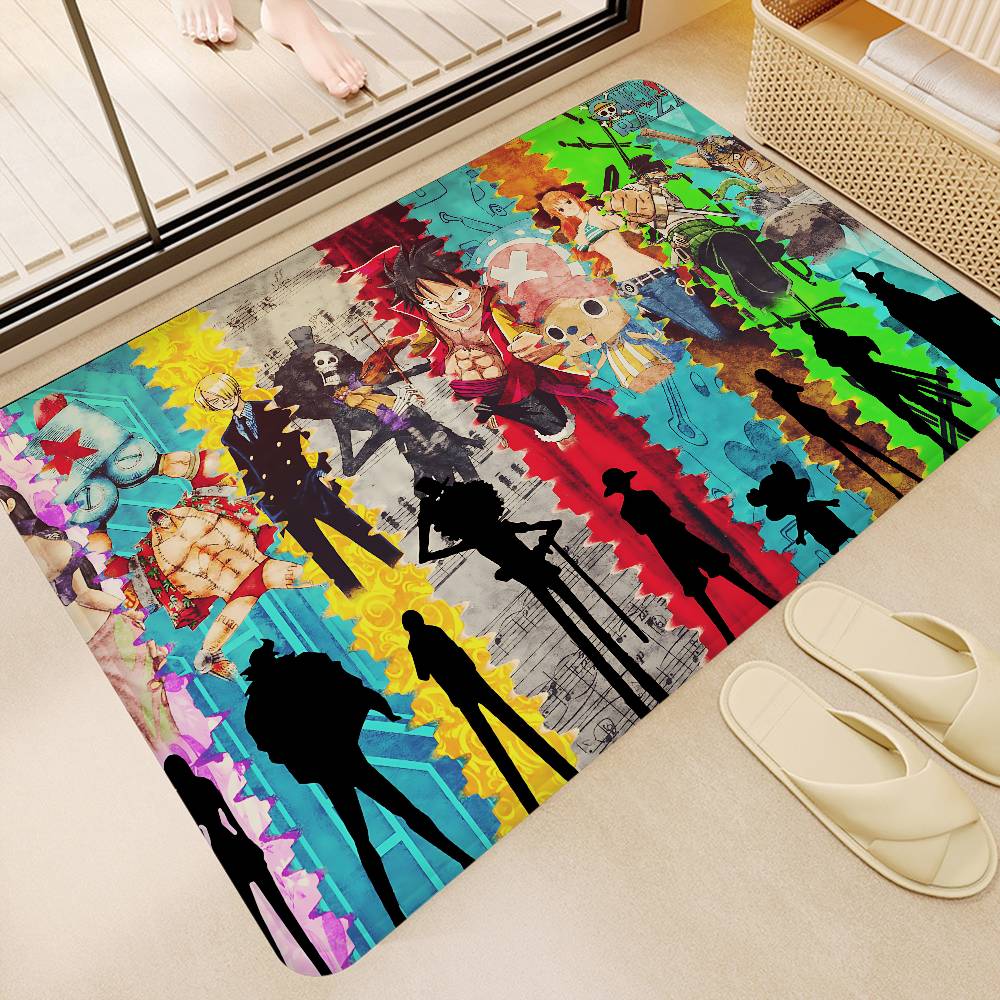 Shonen Anime O-One P-Piece Floor Mat Rectangle Anti-slip Home Soft Badmat Front Door Indoor Outdoor Mat Hotel Decor Mat