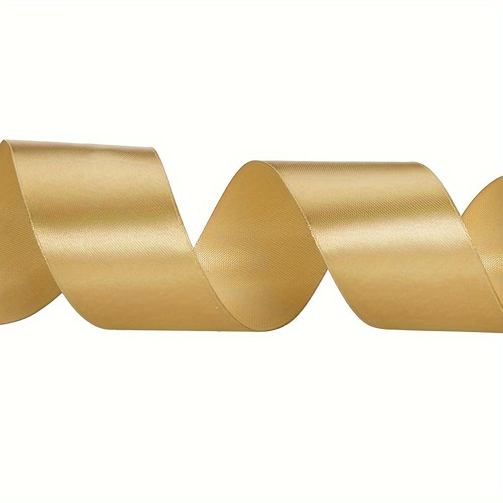 1/2/3 Stück elegantes goldenes Polyesterband, Gesamtlänge 25 Yards | Perfekt für DIY-Kuchendekoration, Geschenkverpackung und Partygeschenke