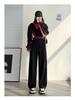2024 Autumn/Winter Women's High Waist Wide Leg Cotton Sweatpants