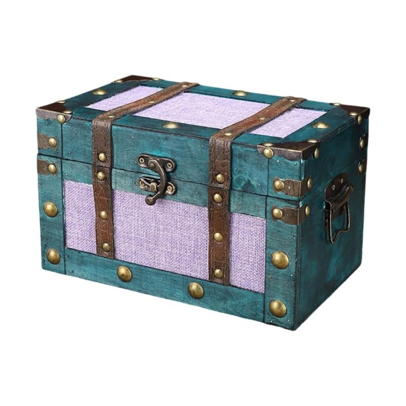 Rechteckige Aufbewahrungsbox mit Deckel, Truhenartiger Tischplattenkasten mit Frontverschluss für Regal, Schreibtisch und Beistelltisch-Aufbewahrung