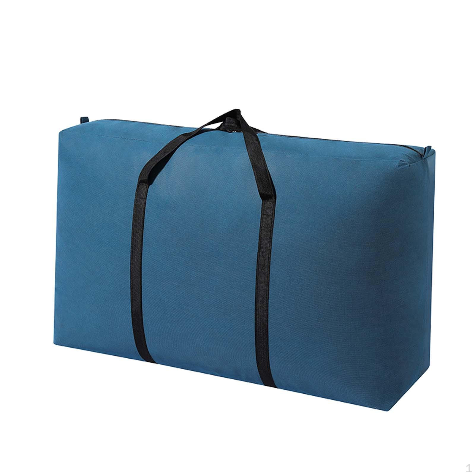 

Органайзер для сумок для переезда, прочная упаковка с молниями, сумка для хранения одеял и подушек Blue 50cmx35cmx22cm