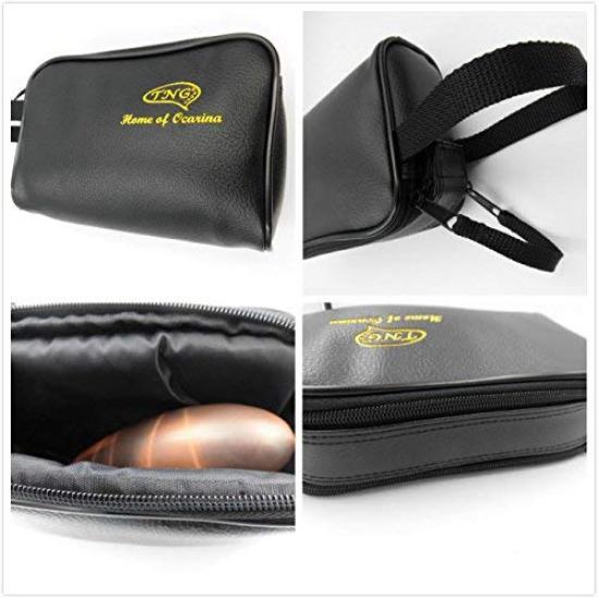 TNG Ocarina Case [CushionedMedium Size] Soft and fluffy, lightweight leather case for your ocarina.