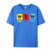 Autism Awareness Elements Periodic Tshirts Man Cotton TShirts Homme Camisas Classic Fashion Clothing