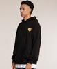 Human Highlight Small Heart Hoodie Black Yellow