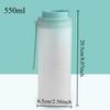 350/550ML Portable Tumbler With Lid & Rope Transparent Plastic Water Cup For Student Kids Heat-Resistant Leak-proof Water Bottle