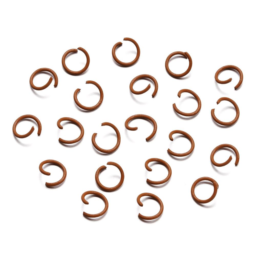 1.2 * 10Mm Open Ring, Colored Painted Iron Ring, Candy Color Connecting Ring, Handmade Diy Keychain Jewelry Ring.
