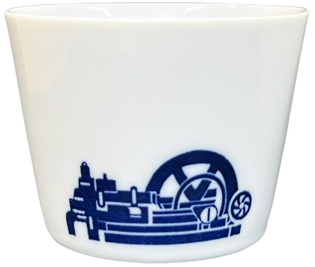 Yanmar Soba Choko Sake Set of Yanmar Perfect for Soba and Made in Stylish FLYING-Y (Soba Cup) 2, Engine, Ceramic, Udon, Japan,