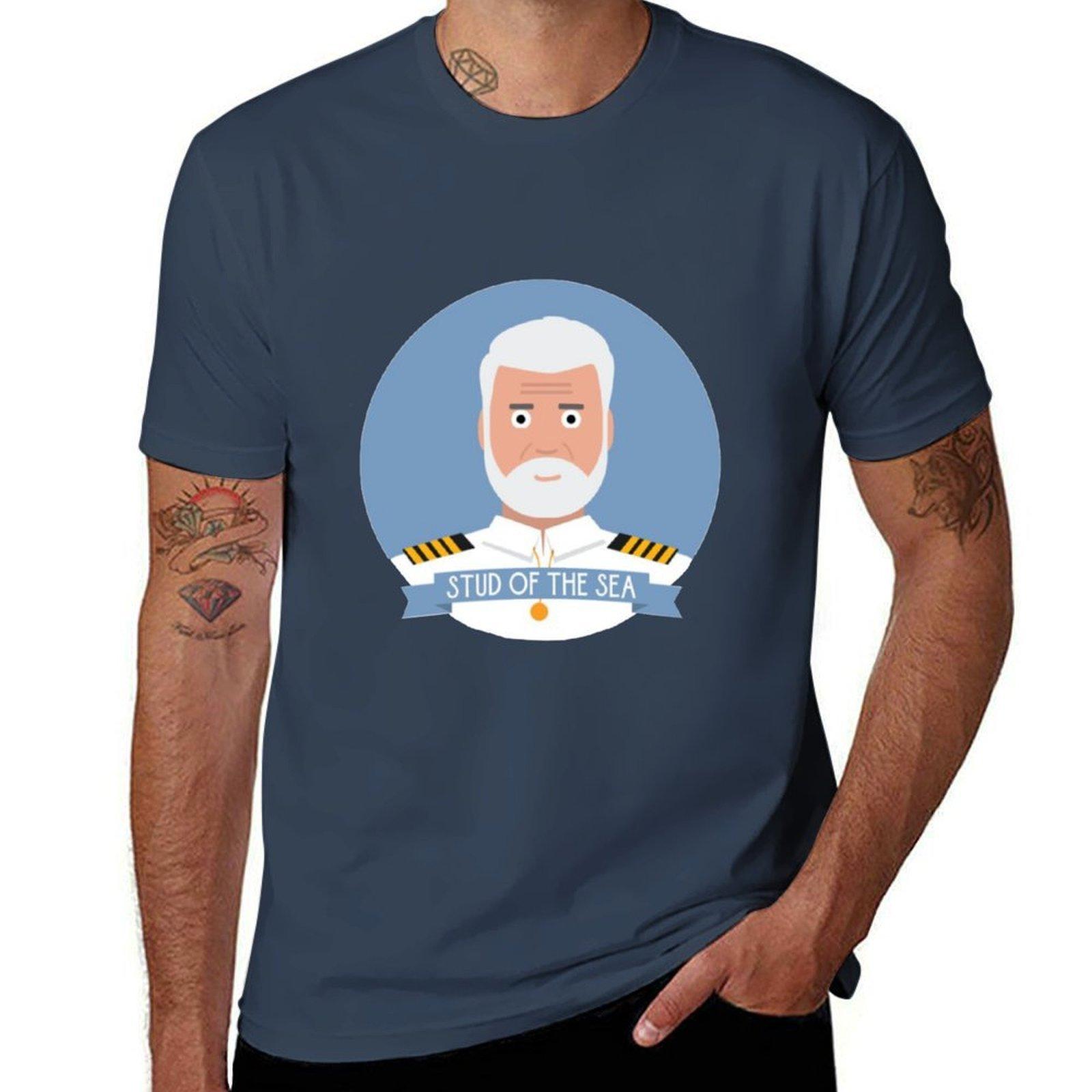 Captain Lee  Stud of the Sea TShirt mens graphic t shirts t shirt for man 100 percent cotton TShirt S