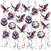 Easy To Hanging Helical Decorations In Independence Day Theme American Flag Theme Decors For Indoor And Outdoor Use