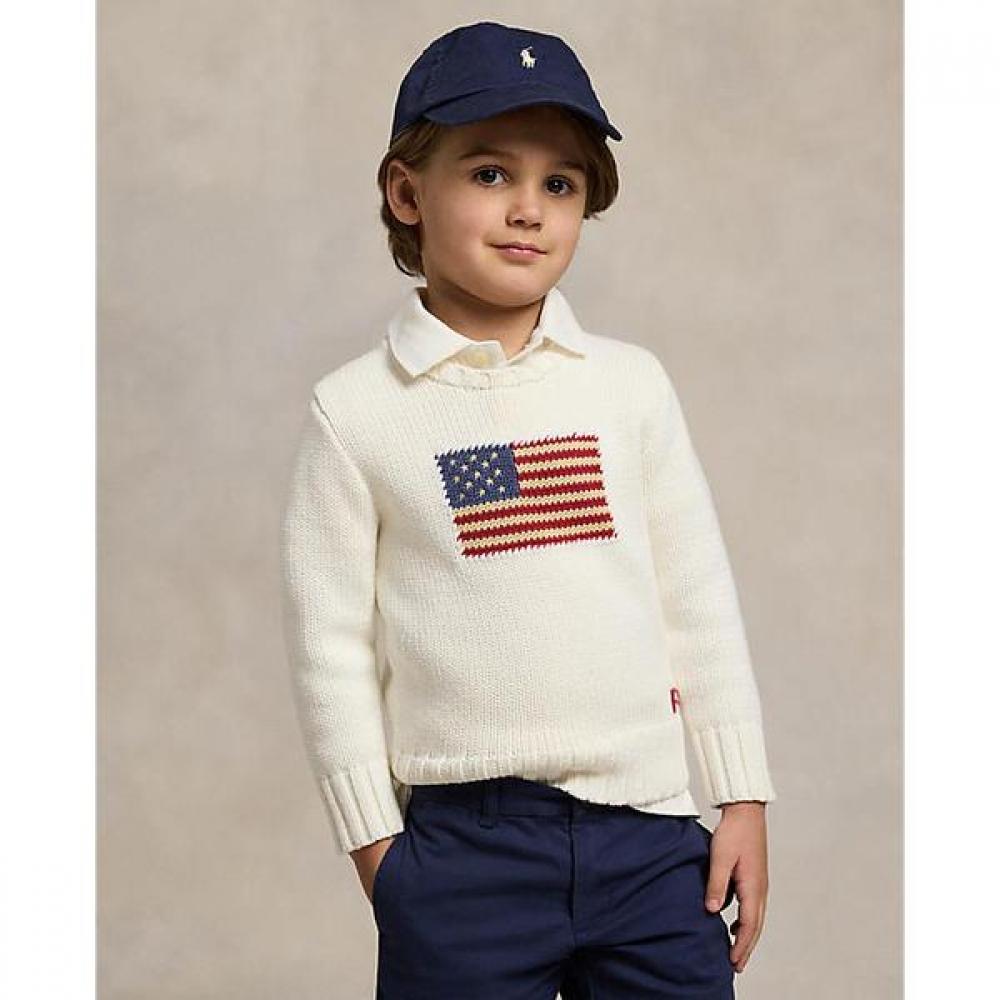 Polo Ralph Lauren Boys 2 7 Iconic Flag Sweater  Cwposweb6820635100 4