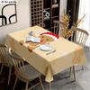 1pc Tablecloth Soft Fashionable Beautiful Gingerbread Man Wearing Santa Hat Tablecloth, Machine Washable And Easy To Clean, Dining Table Coffee Table 