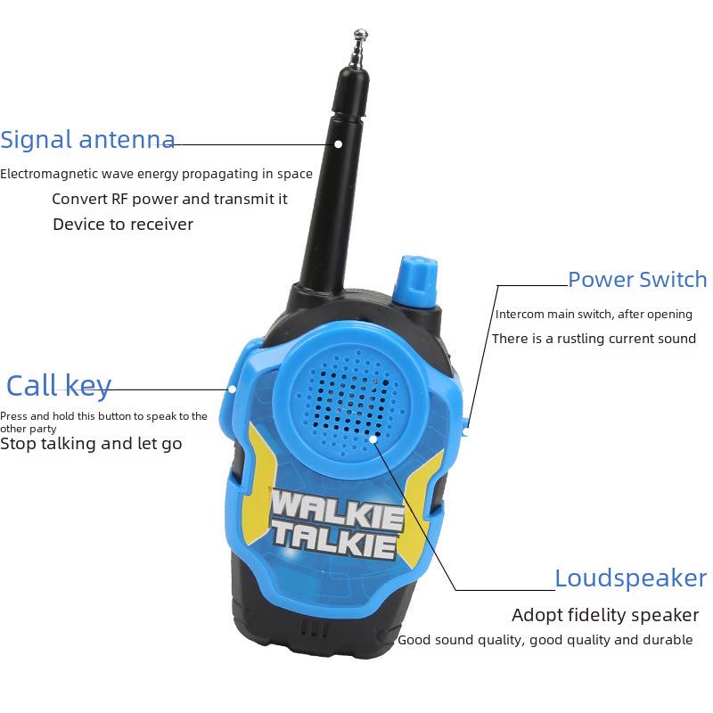 2-Pack Children's Mini Walkie Talkie Toy for Parent-Child Interaction, Indoor & Outdoor Play