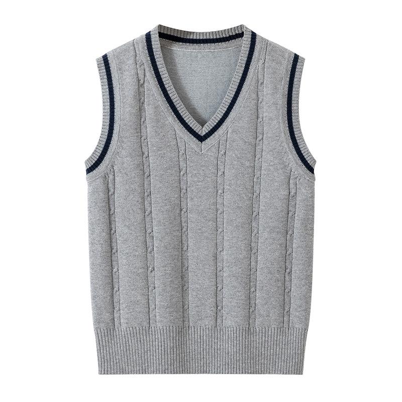 Kids' Autumn/Winter Sleeveless Sweater - Korean Style School Uniform for Boys & Girls