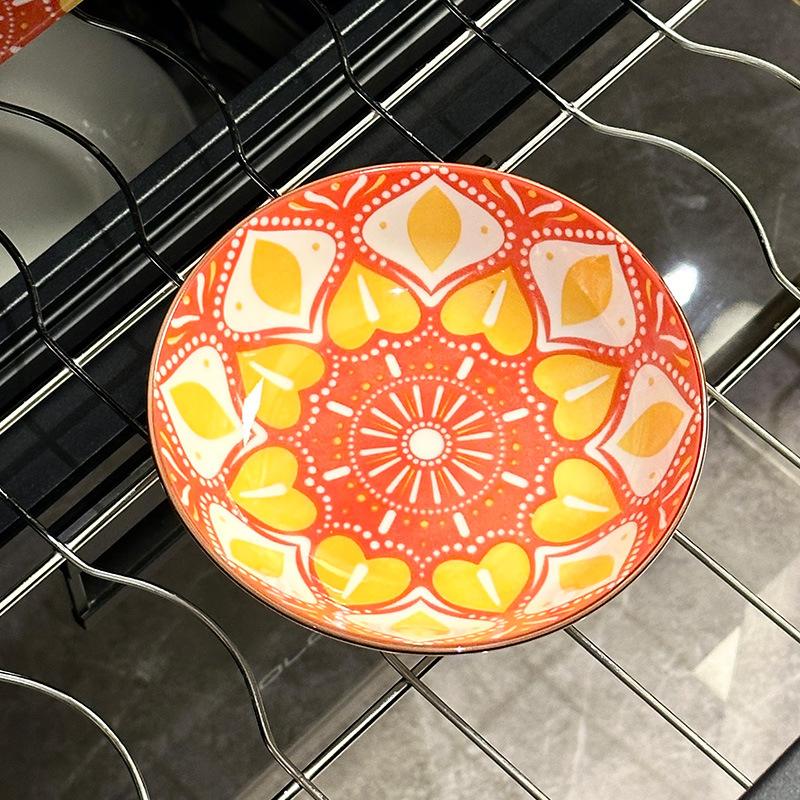 Keramické Bohémské Keramické Talíře Kulaté Steak Večeře Těstovinový Talíř Kuchyňské Doplňky Domácí Salátový Talíř Nádobí Dekorativní 2025