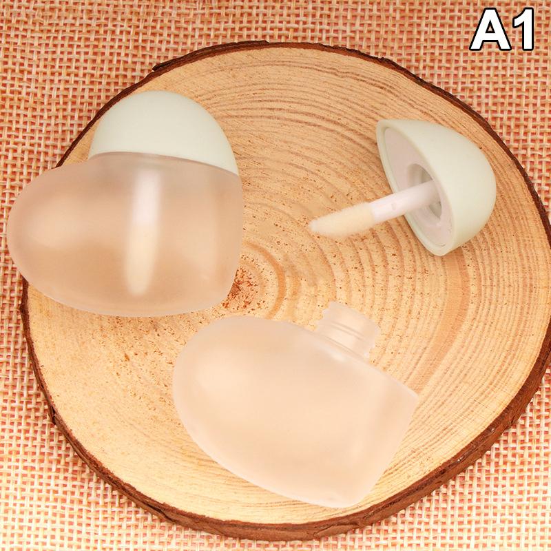 1Pcs 8ml Plastc Peach Heart Empty Lip Gloss Packaging Tubes Cosmetic Lip Gloss Container DIY Lip Bam Tube