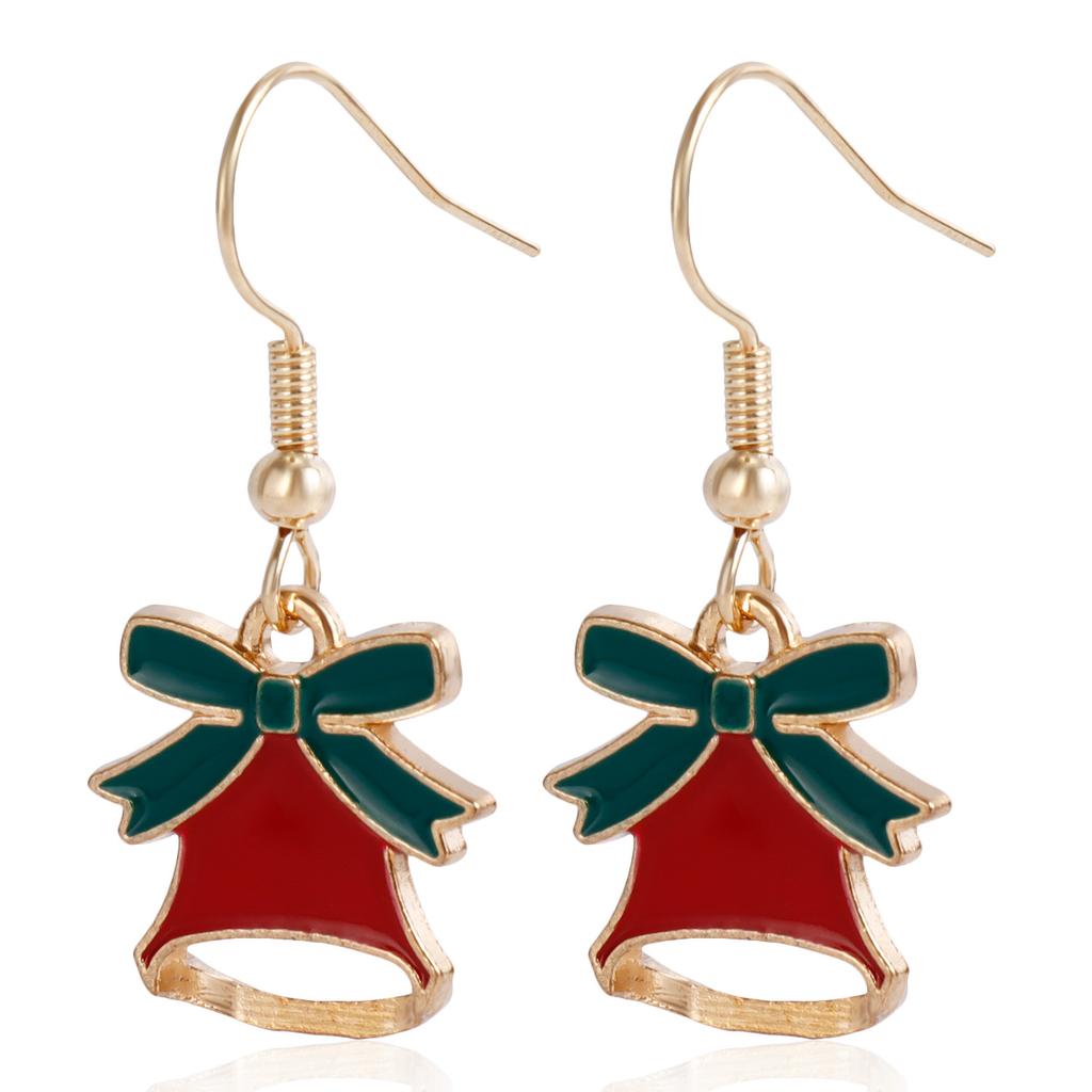 European and American Christmas earrings, new Santa Claus Elk snowflake earrings Christmas gifts