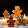 Christmas Gingerbread Man Silicone Mold Handmade Aroma Candle Soap Making Supplies Cookie Chocolate Baking Molds
