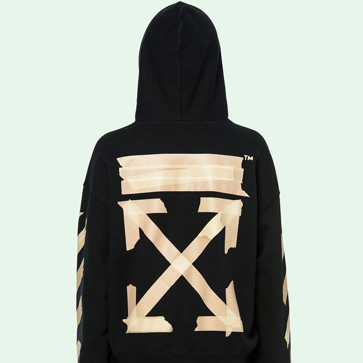 OFF WHITE Tape Diag Arrows Hoodie OMBB037R20E300021048