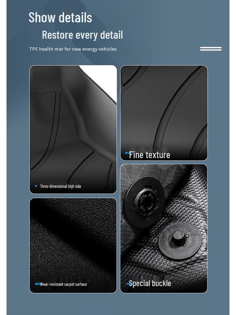 Waterproof, Eco-Friendly Trunk Mats for 23-25 Geely Galaxy L6 Hybrid