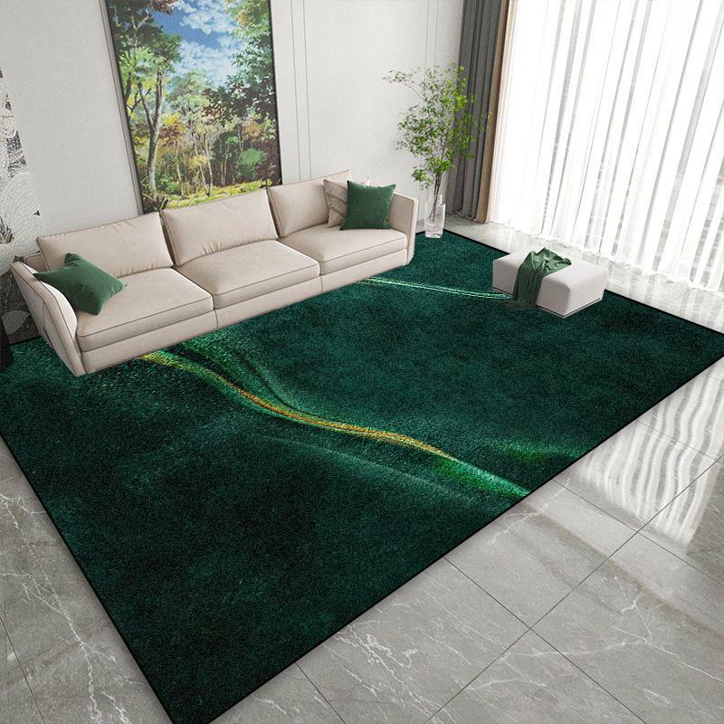 Einfache Dekoration Zuhause Grüne Teppiche Wohnzimmer Leichter Luxus Teppiche Modern Diele Sofabereich Fußmatte Schlafzimmer Bettseite Lounge-Teppich