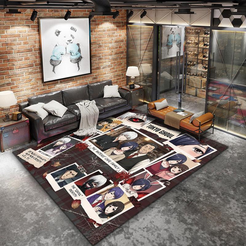 Tokyo Ghoul Carpet Rug For Living Room Bedroom Home Sofa Decoration Kids Play Nonslip Floor Mat