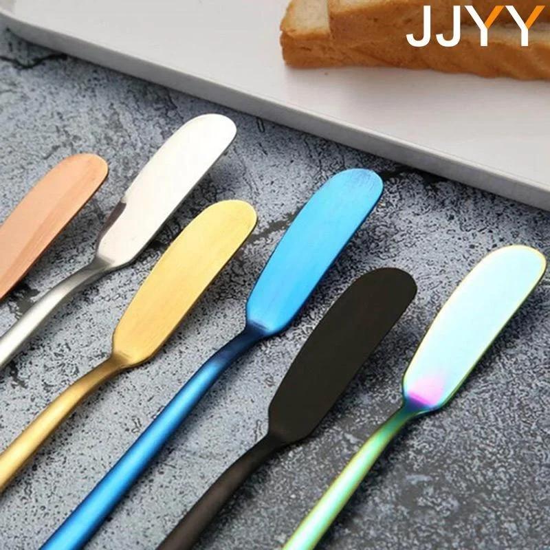 Butter Knife Cheese Cutter with Hole Stainless Steel Cheese Dessert Knife Cream Wipe Cream Bread Jam Tools Kitchen Gadget Knives