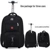 Rollender Laptop-Rucksack - Vielseitige Reise- und Schultasche mit Rollen