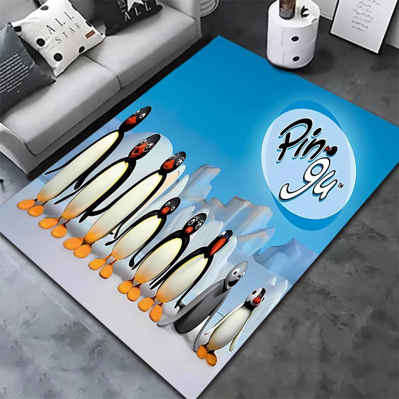 Pingu Carpet Rug For Living Room Bedroom Home Sofa Decoration Kids Play Nonslip Floor Mat