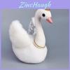 White And Black Swan Plush Doll With Short Plush For Kids Playroom Decor