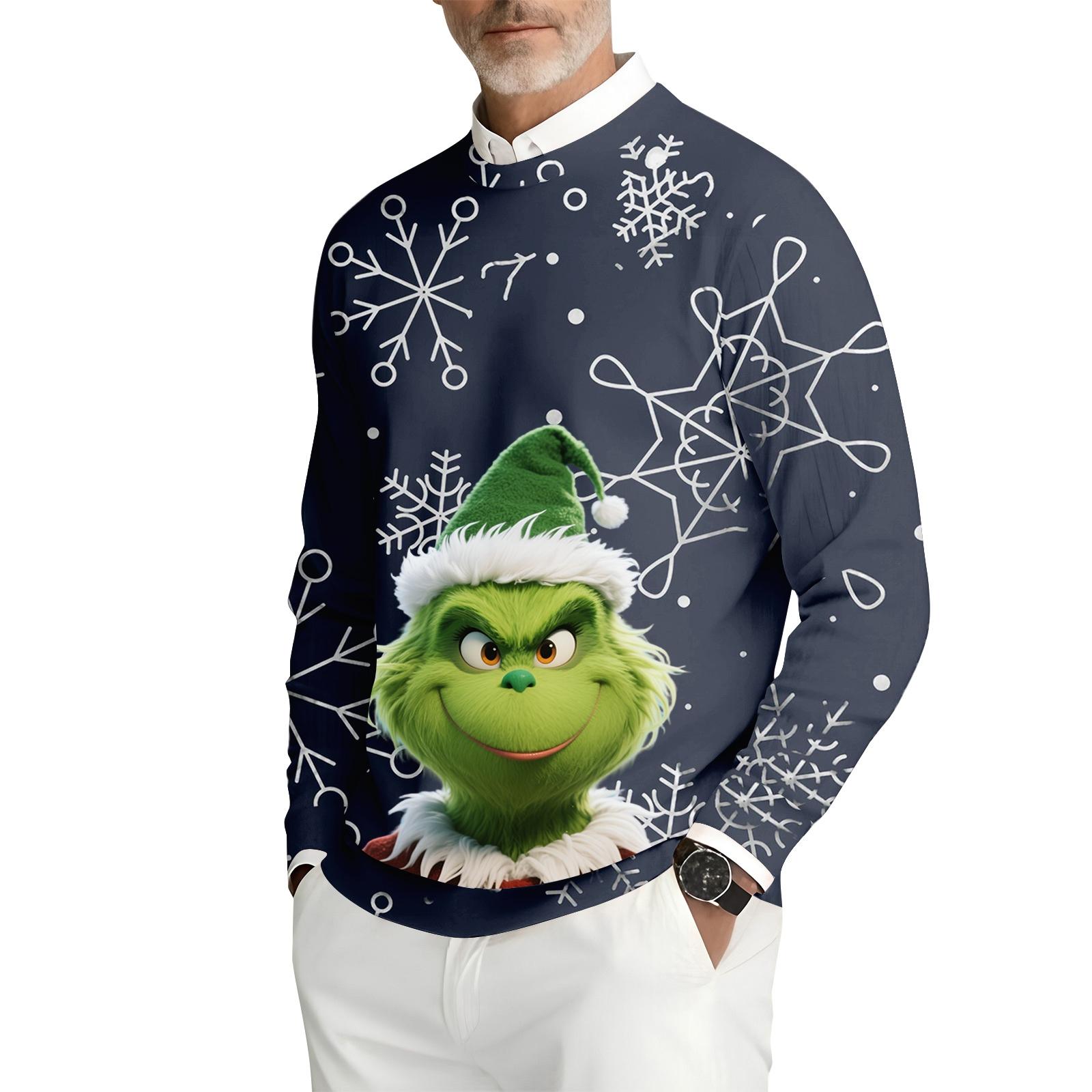 

Мужская толстовка с круглым вырезом и длинными рукавами из рубчатого трикотажа XXL киноварь