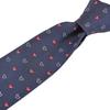 Paul Smith Brand Name Tie Heart Pattern Tie, (8cm Wide), (Navy/Red (PS140)) [Used]