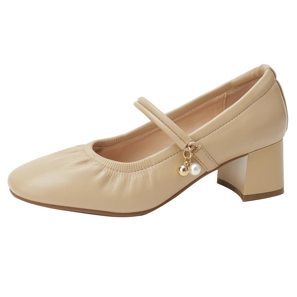 Single Shoe Women 2026 Spring and Autumn New Item, Thick Heel Mary Jane Paired with Cheongsam Shoes for Women