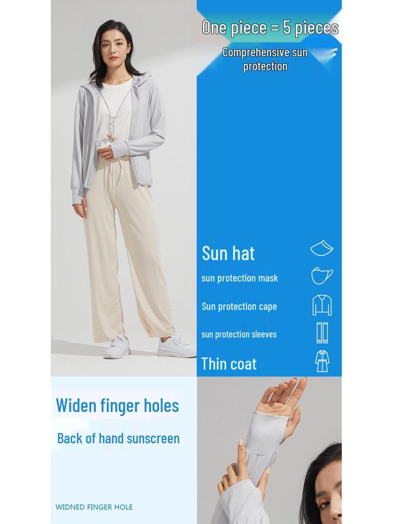 Unisex Quick-Dry Anti-UV Ice Silk Sun Protection with Detachable Brim for Fishing