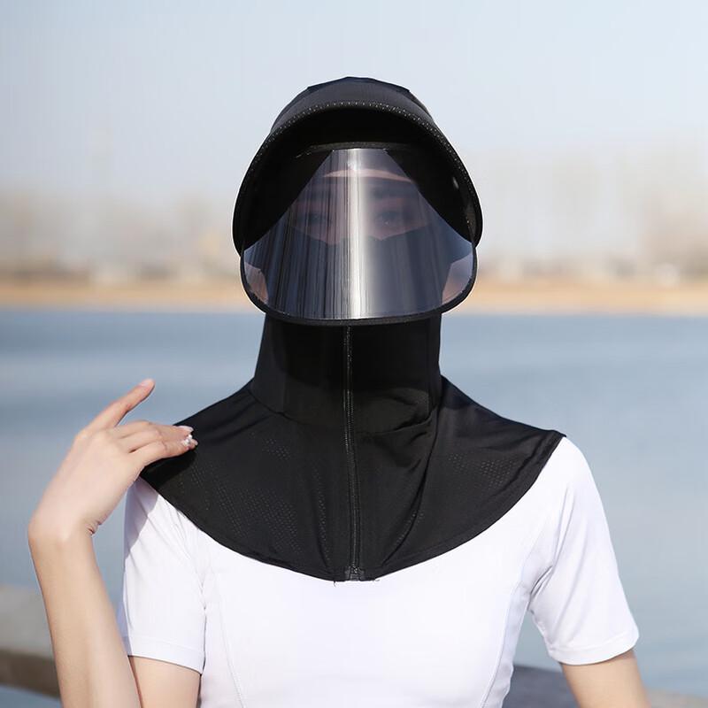 Women's Ice Silk Sun Hat with Face Mask