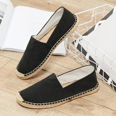 Modne Męskie Buty Letnie Espadryle Męskie Trampki Płócienne Nowe Oddychające Buty Rybackie Męskie Wsuwane Mokasyny Duży Rozmiar 45 Trampki
