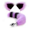 Sm Erotic Fox Tail Anal Plug Metal Vestibule Plug Adult Toy Artificial Tail Set Fox Role Play