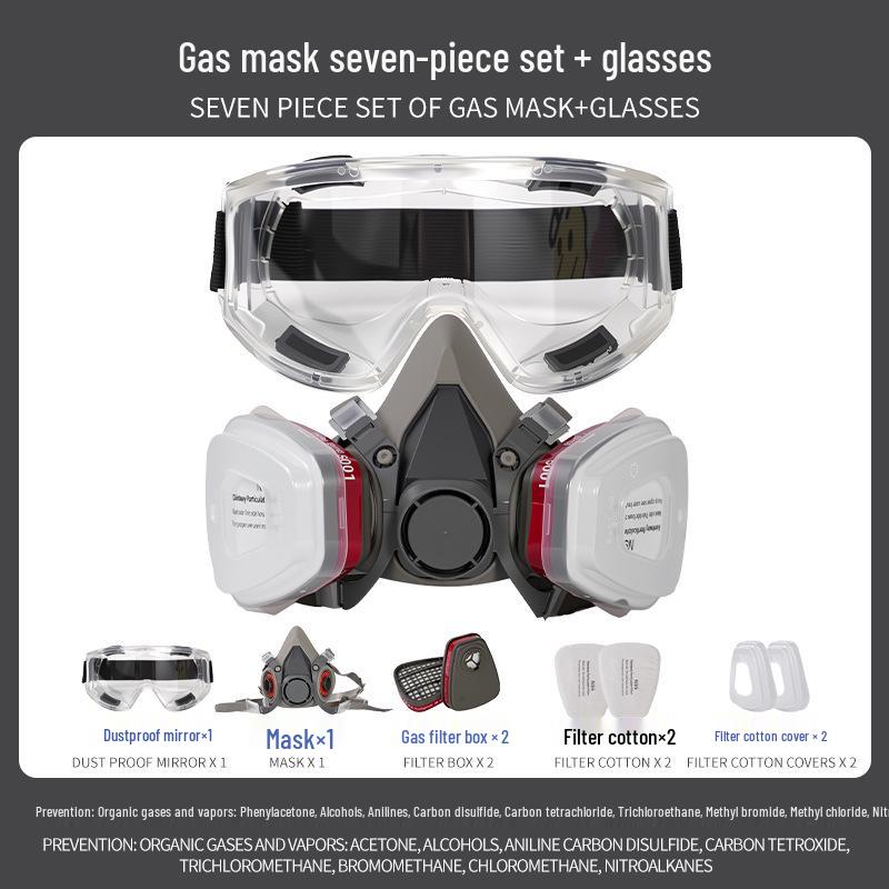 Industrial Respirator Gas Mask for Dust, Smoke, and Toxic Protection