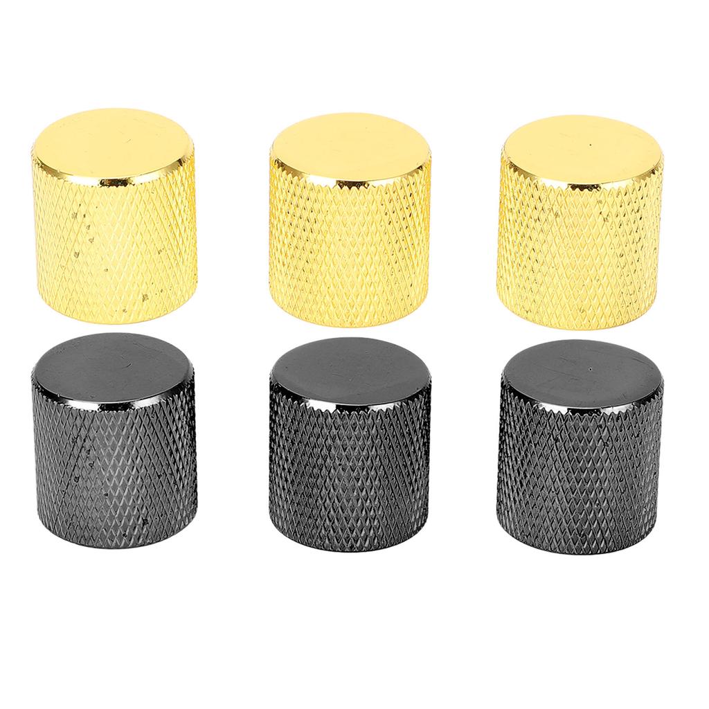 3 stk. gitarvolum-toneknapp metall elektronisk kontrollknapp for LP-gitarer AB-potensiometre