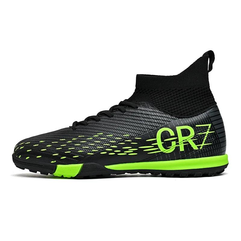 New Men Soccer Shoes High-Top Futsal Cleats Sneakers Football Boots Grass High-Quality Non-Slip Match Indoor Hot- Fg/Tf