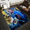 Blue Soccer Theme Designed Floor Mat, Suitable As a Non-slip Mat for the Living Room or Bedroom Sofa