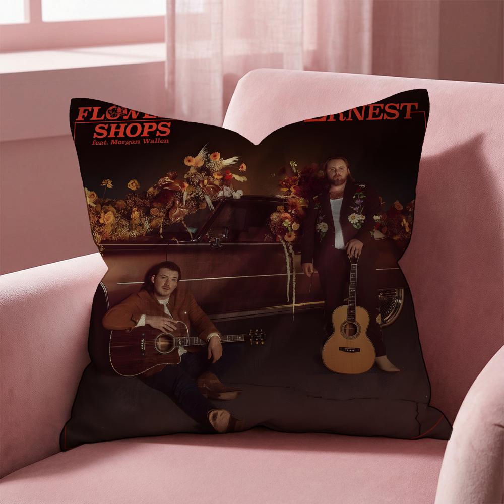 Morgan Wallen Cushion Cover Multi-Scene Pillow Cover for Home & Car - Reversible, Soft & Durable for Daily Use