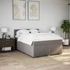 Vidaxl Letto Continentale Con Materasso, Taupe, Tessuto, 140X190 Cm