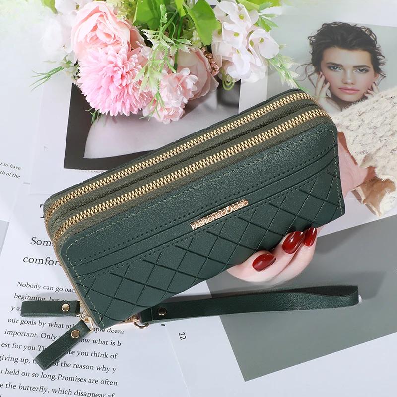 Dlouhá dámská peněženka Taštičky Peněženka na mince s třásněmi Držák na karty Peněženky Dámská PU kůže Spojka Taška na peníze PU kožená peněženka